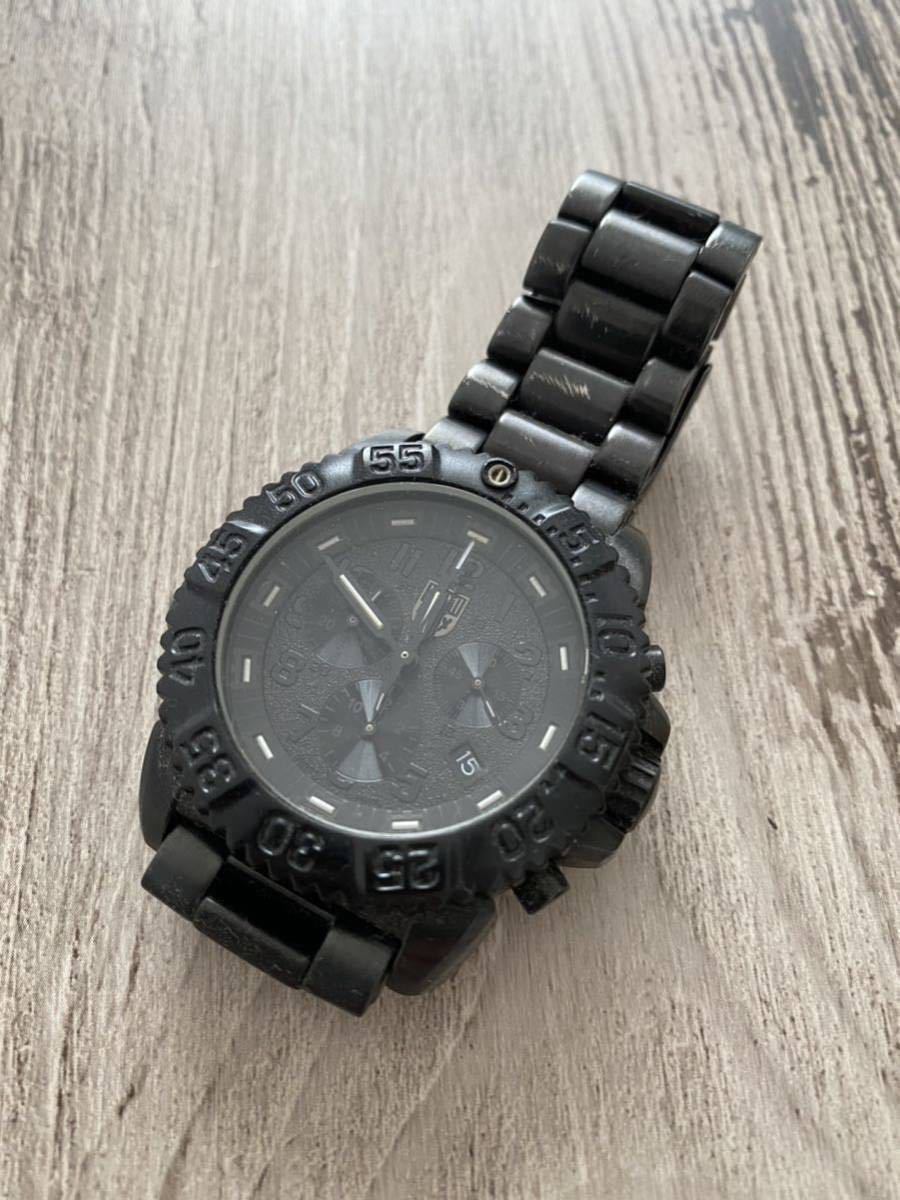ルミノックス 3180 3182 クロノグラフ ブラック 中古 ら行