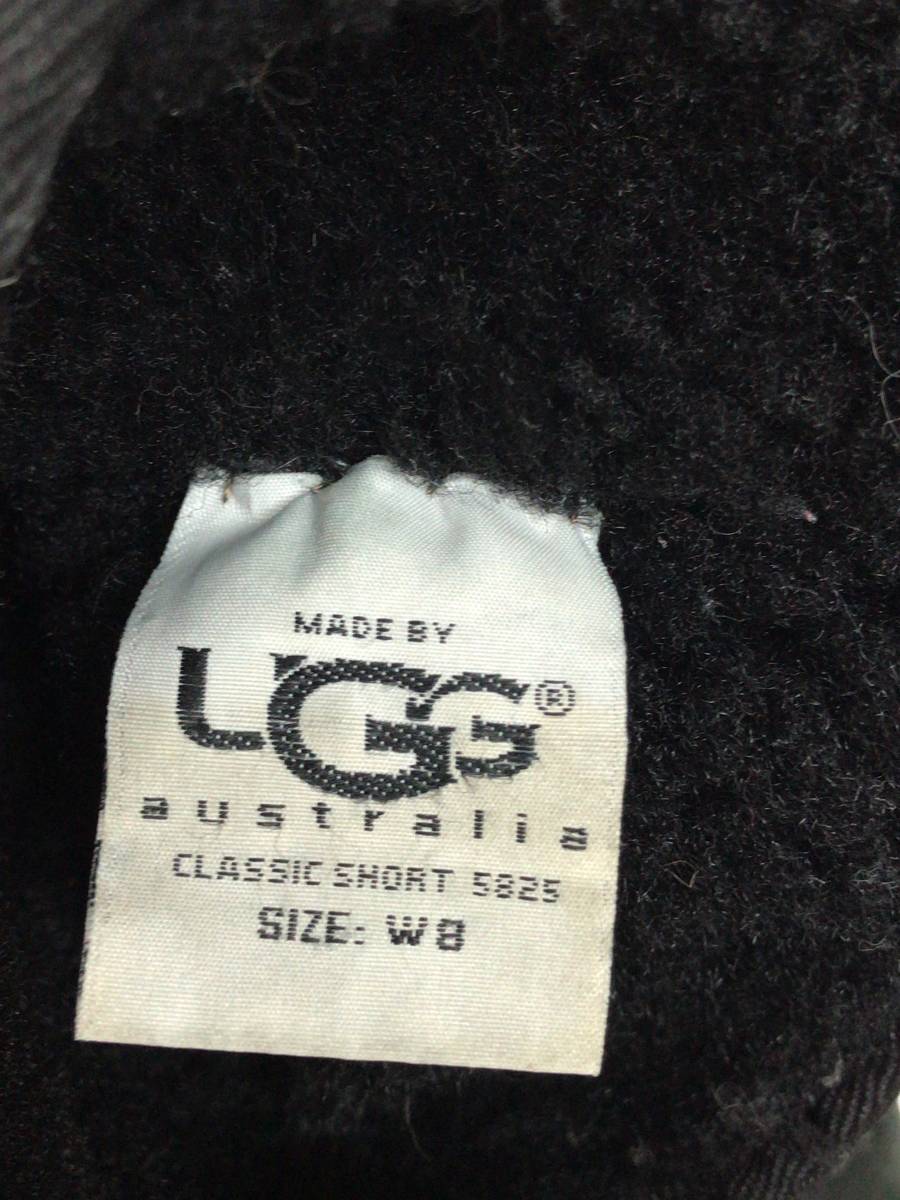 UGG アグ ムートンブーツ ブラック W8サイズ 約25cm 23040403_画像3