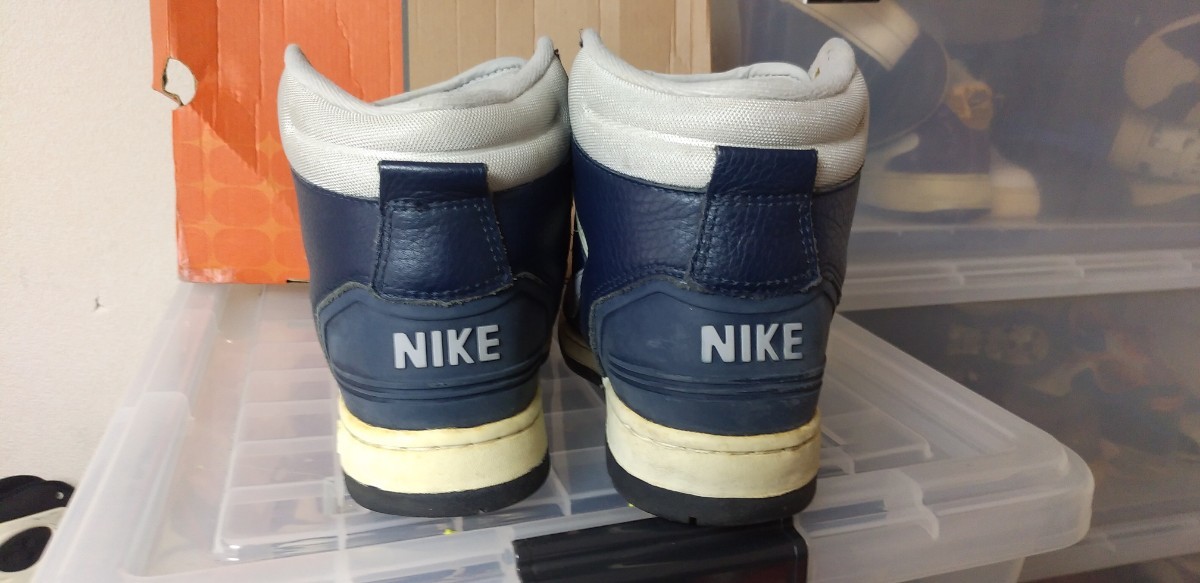 送料無料 国内 正規 希少 元箱 付属 ナイキ エア フォース 2 27cm US9 紺 NIKE AIR FORCE Ⅱ HIGH 1 Ⅰ MID LOW ハイ ロゥ ミッド_画像5