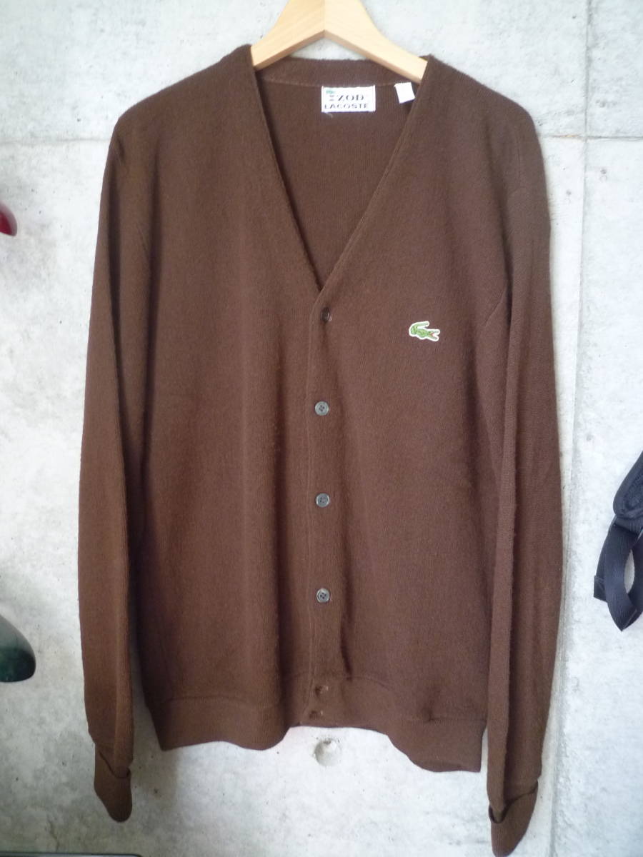 最安価格 アクリルカーディガン LACOSTE ラコステ IZOD 【レア】70s