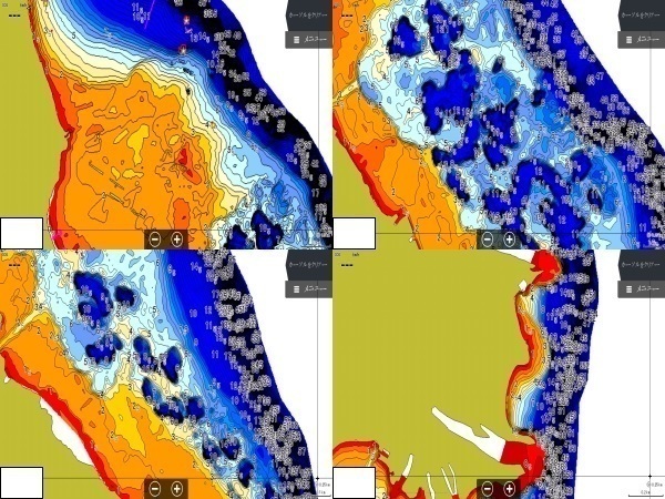 H31.1更新（Ver2.0）　ローランス魚探用琵琶湖湖西広域マップ（LOWRANCE REEFMASTER AT5ファイル）_LOWRANCE HDS 魚探画面
