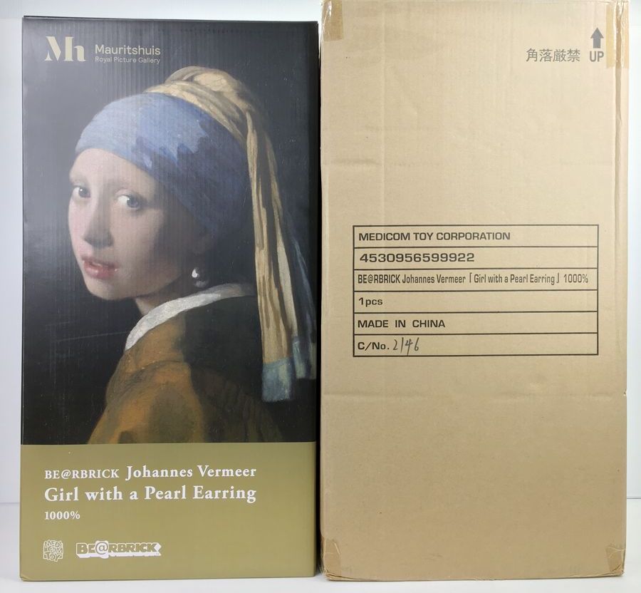 同梱】【美品】ベアブリック BE@RBRICK Johannes Vermeer 「Girl with