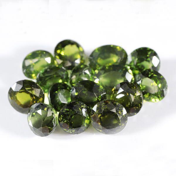  rare natural green zircon loose . set sale 10ct 100% natural guarantee 