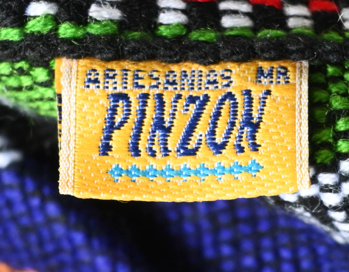  prompt decision [ Vintage / PINZON]neitib geometrical pattern weave shoulder bag / multicolor / Mexico made /hipi-/ ethnic (om-234-21)