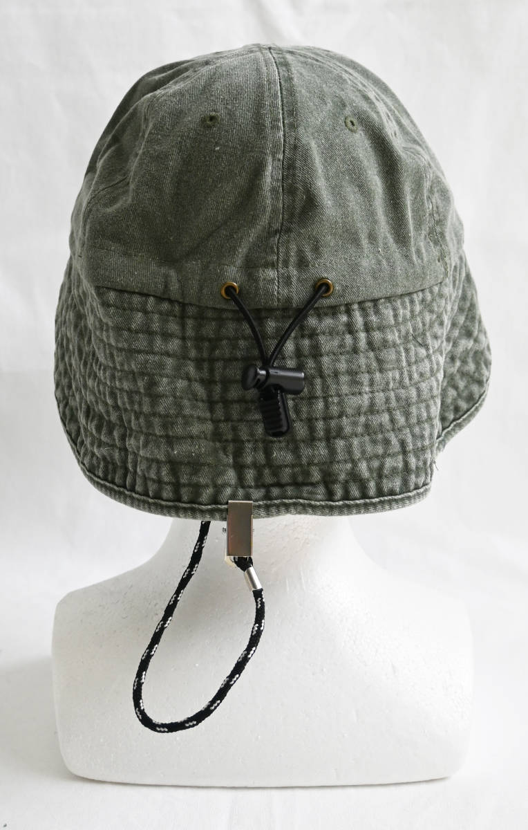 即決【Mega Cap from USA】juniper cotton twill cap with flap/フリー/ミリタリーグリーン/ピグメント フラップ キャップ (vt-234-5)の画像4