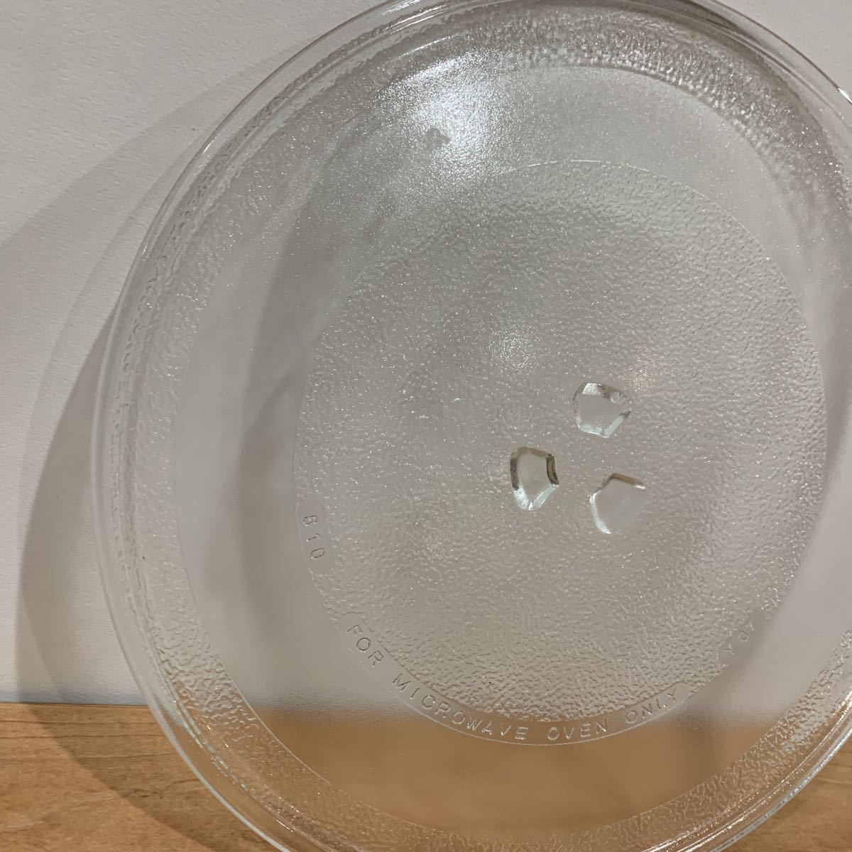 【大字電子】DMW-P96W 電子レンジ 用　ターンテーブル　丸皿　ガラス製　25.6cm 耐熱ガラス 皿_画像2