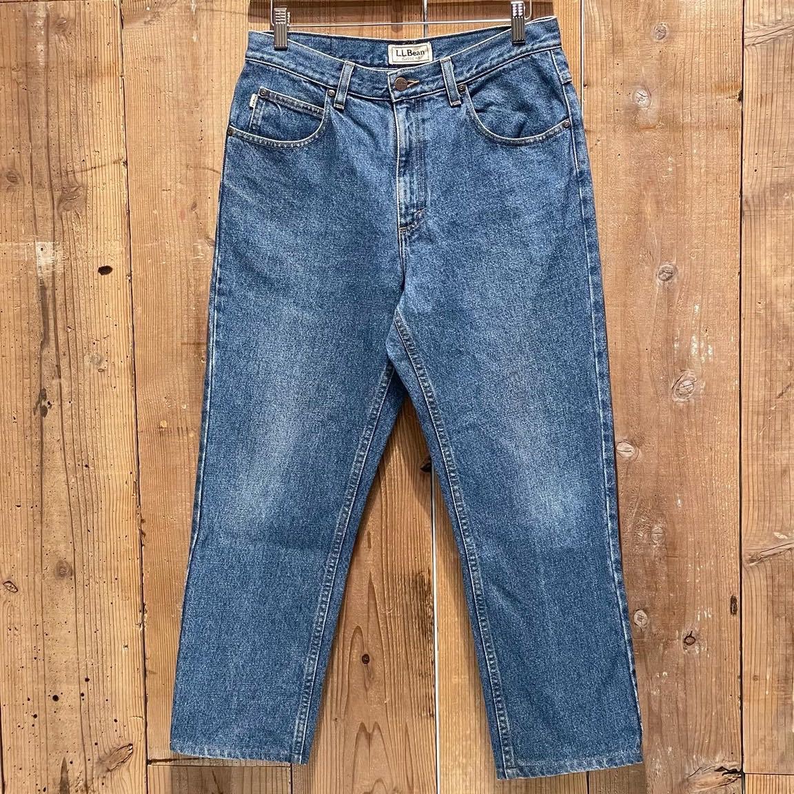 【W32 L26】 90s 00s L.L.Bean デニム パンツ アメリカ古着 メキシコ 製 エルエルビーン ジーンズ サイズ M メンズ 80s