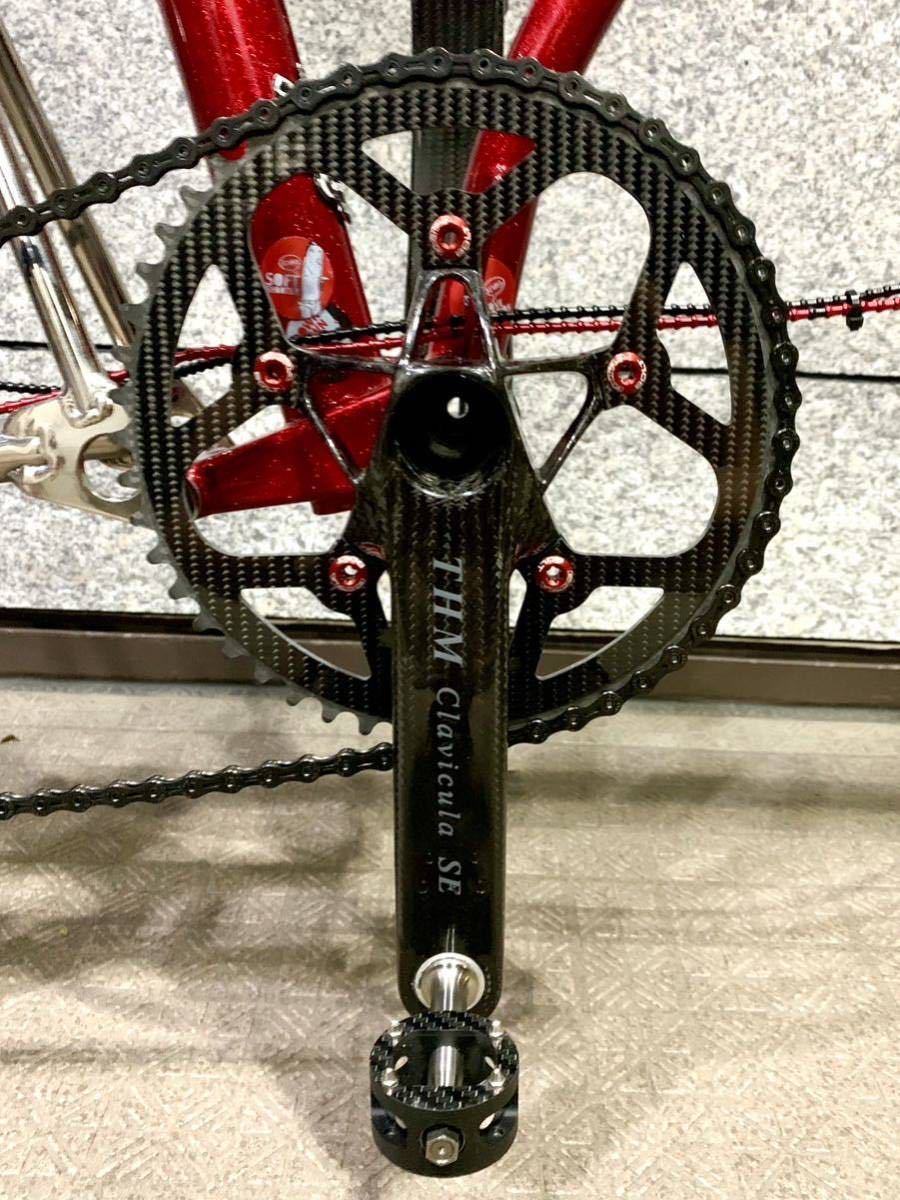 Fibre lyte made carbon chain ring 53T PCD110 62g Brompton BD Fibre lyte made carbon chain ring 53T PCD110 62g Brompton BD