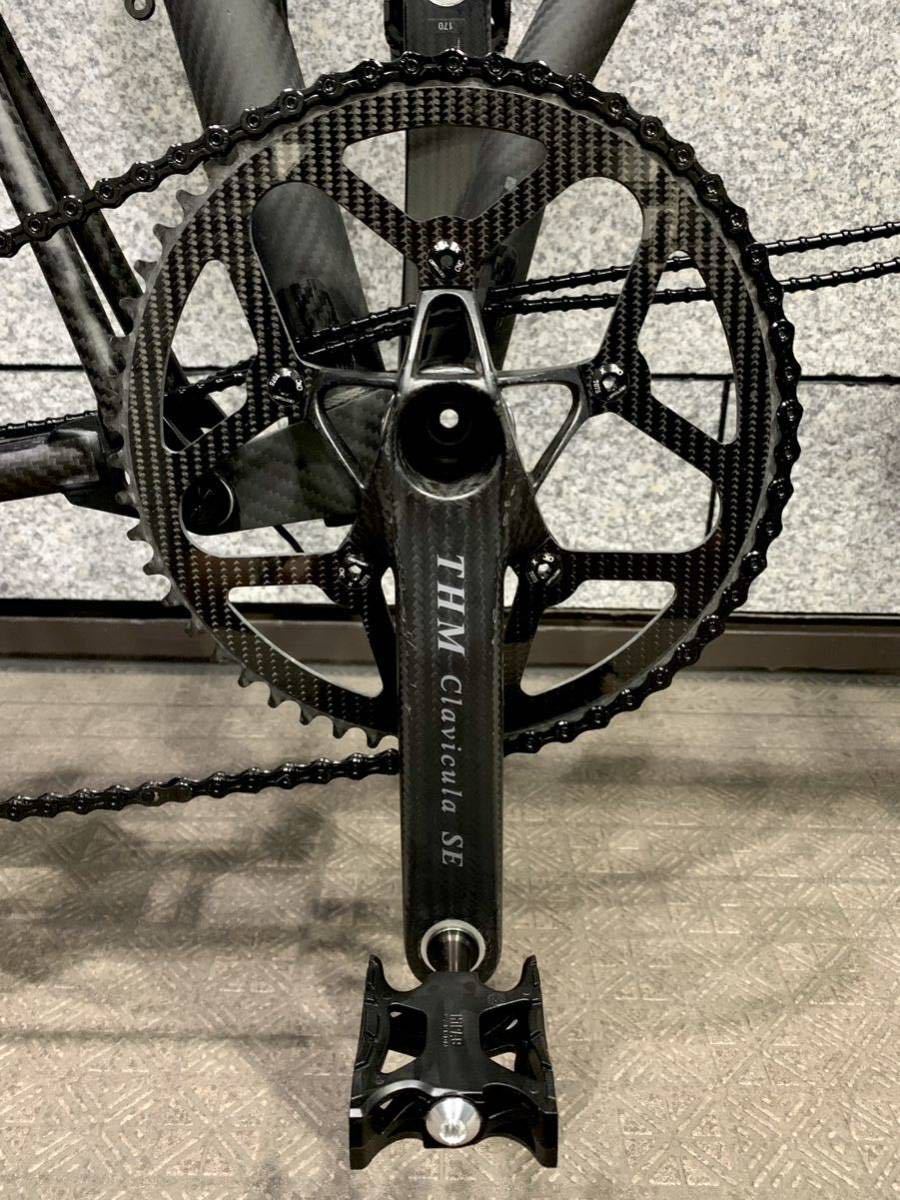 Fibre lyte made carbon chain ring 53T PCD110 62g Brompton BD Fibre lyte made carbon chain ring 53T PCD110 62g Brompton BD