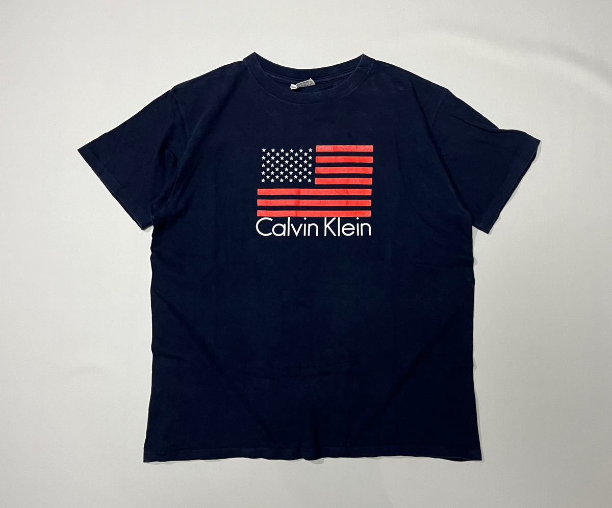 90s USA製 Calvin Klein ビンテージ tシャツ 袖シングル L | serbhall.net