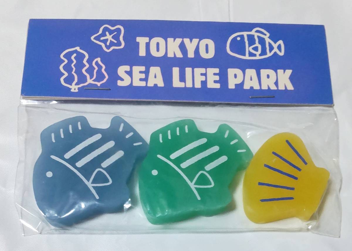 レトロ TOKYO SEA LIFE PARK 消しゴムセットの画像1