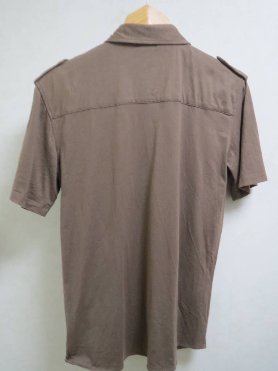  used COMME CA ISM Comme Ca Ism tops Safari shirt manner short sleeves shirt light brown group L size 