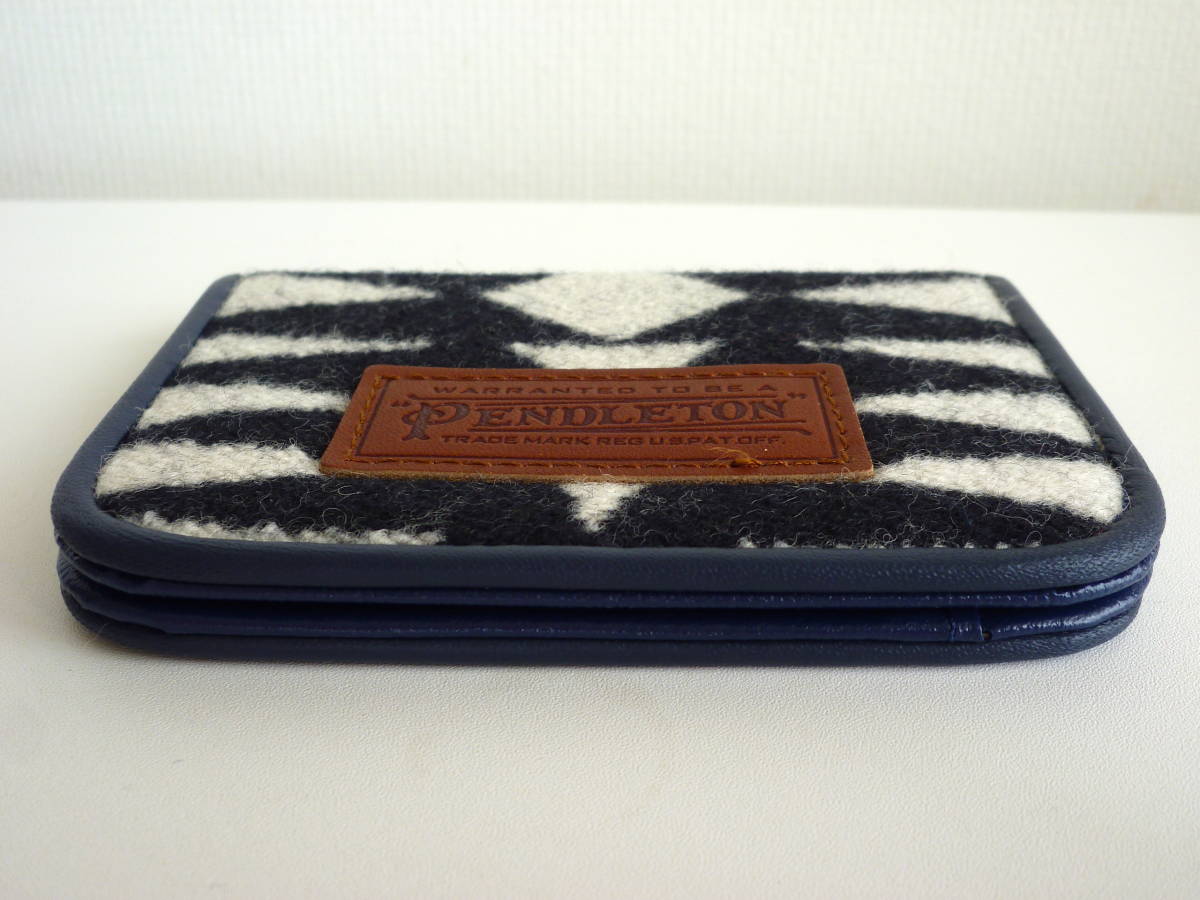PENDLETON pen dollar ton card-case ticket holder fine quality wool material ( MADE IN JAPAN ) new goods * home storage goods 