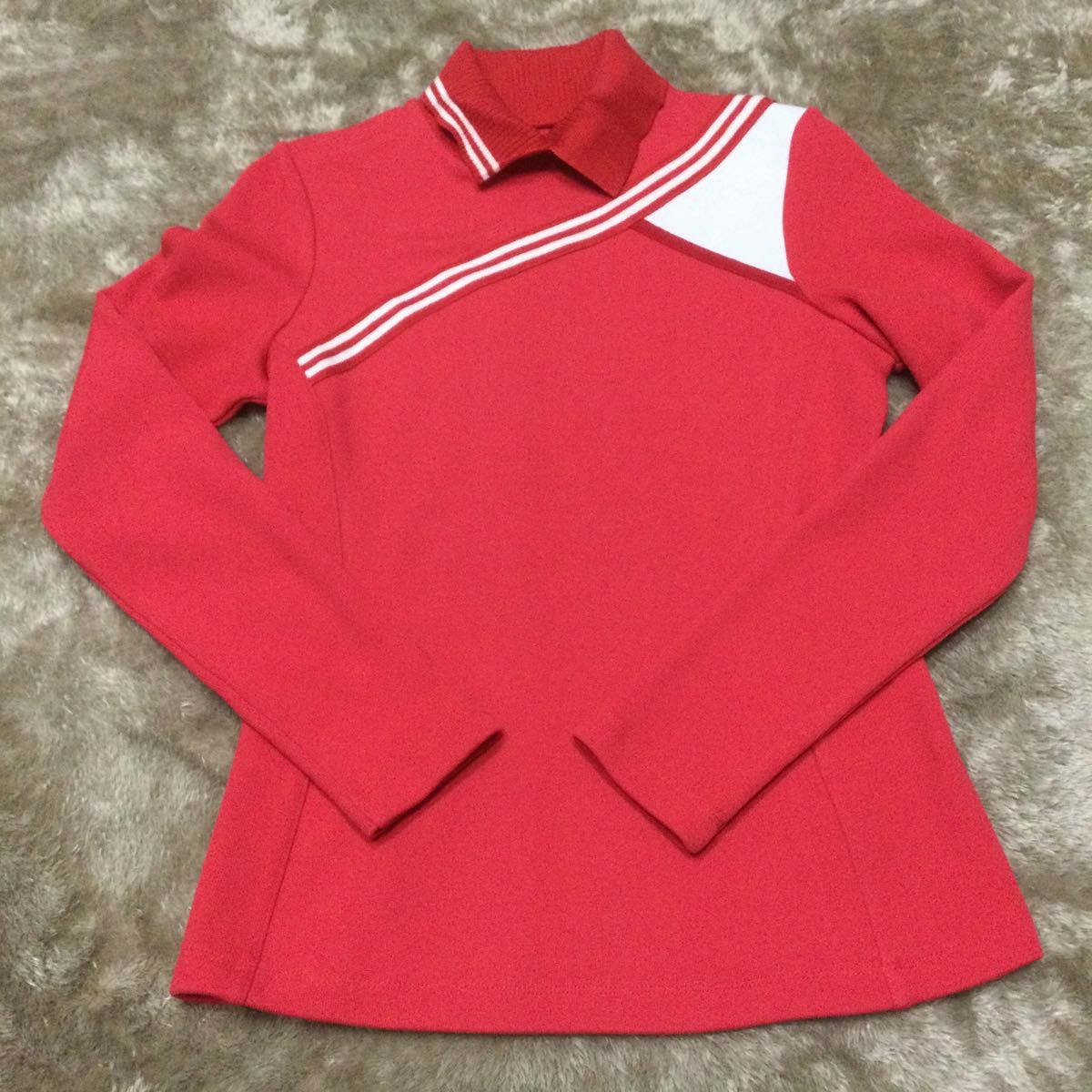 超お値打ち出品 小さめサイズ 日本未販売品LECOQE GOLF Lady's ストレッチロングスリーブシャツXSサイズ　usedほぼ新品