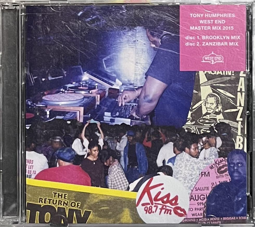 【 Tony Humphries West End Master Mix 2015 】2CD トニー・ハンフリーズ Masters At Work Brooklyn Zanzibar Paradise Garage The Loft