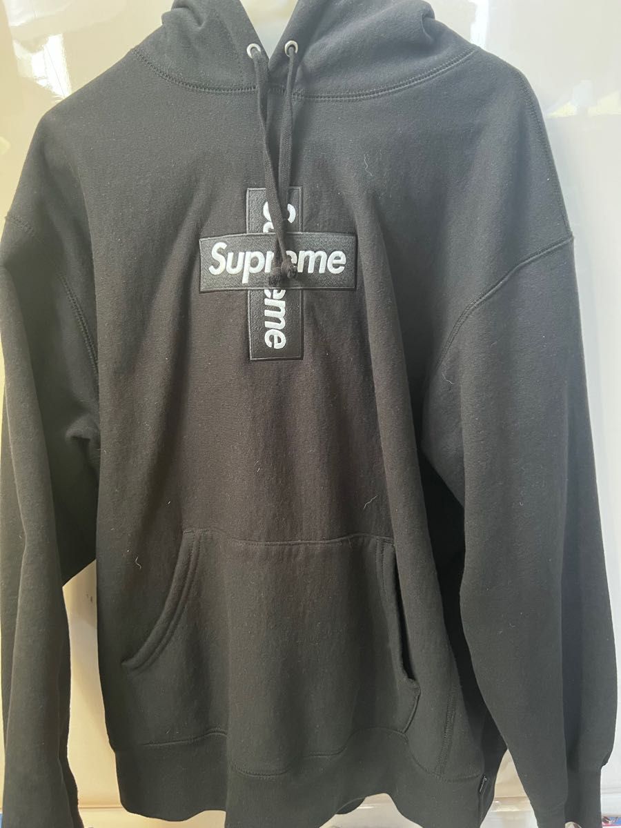 オックスフォードブルー supreme パーカー ブラック Mサイズ 裏起毛
