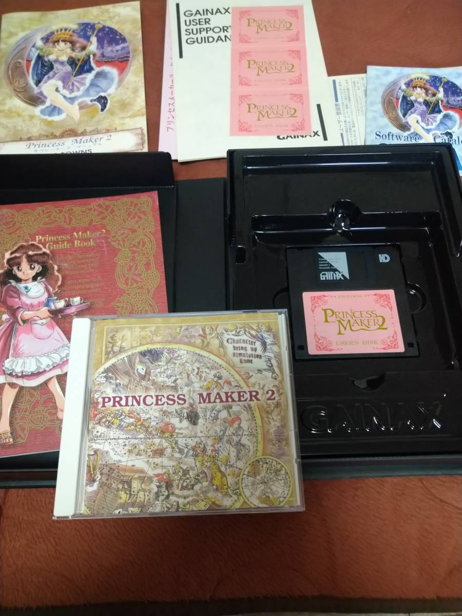 FM-TOWNS「プリンセスメーカー2」 箱説付き CD-ROM ガイナックス_画像3