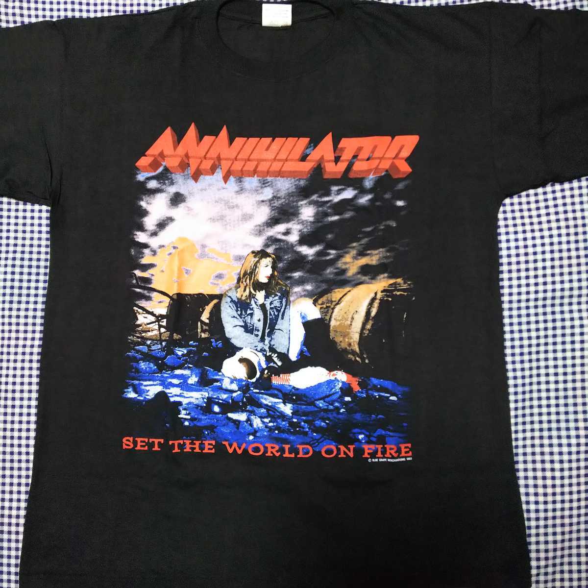 海外並行輸入正規品 93年 アナイアレイター ツアーTシャツ Annihilator Tシャツ
