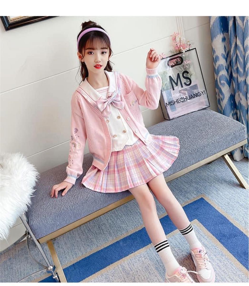 可愛い】 セットアップ 制服 セーラー スカート 綺麗 ブラウス 可愛い】 セットアップ 制服 セーラー スカート 綺麗 ブラウス