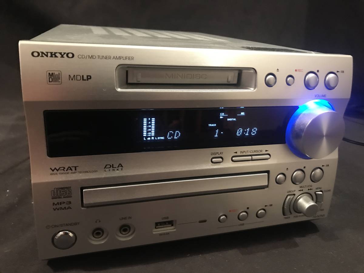 【美品】【送料無料】ONKYO システムコンポ FR-N7NX ピックアップレンズ一式フル新品＆ベルト新品　/CD/MD/USB/ラジオ 　 7日間動作保証