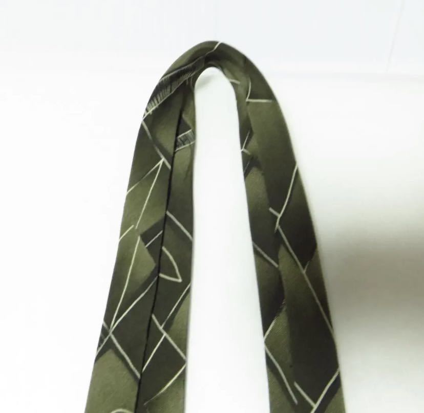 [ apparel ]* beautiful goods * IM Issey Miyake ISSEY MIYAKE silk necktie green group men's formal business 