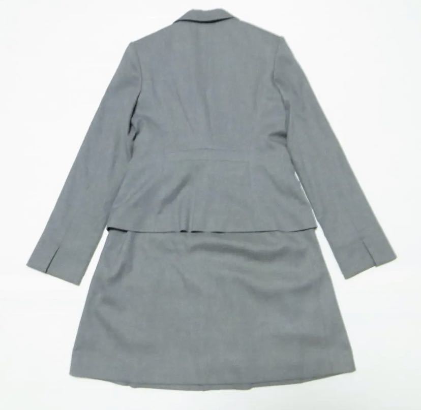 [ apparel ]* beautiful goods * INDIVI Indivi setup skirt suit M 38 size gray have been cleaned go in . formal ..