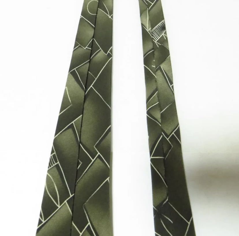 [ apparel ]* beautiful goods * IM Issey Miyake ISSEY MIYAKE silk necktie green group men's formal business 