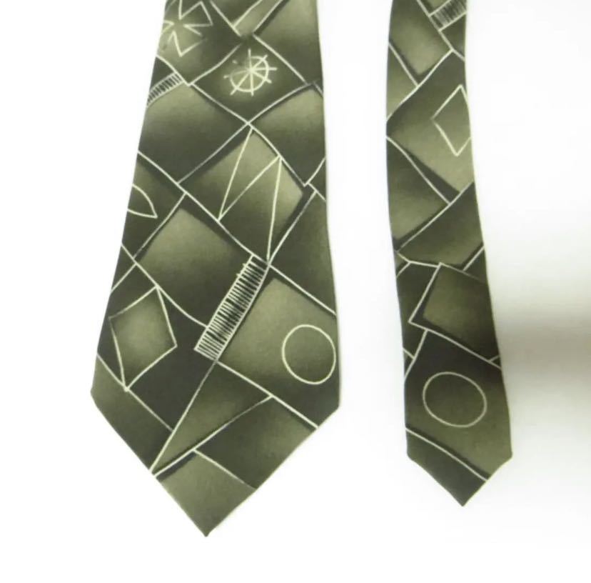 [ apparel ]* beautiful goods * IM Issey Miyake ISSEY MIYAKE silk necktie green group men's formal business 