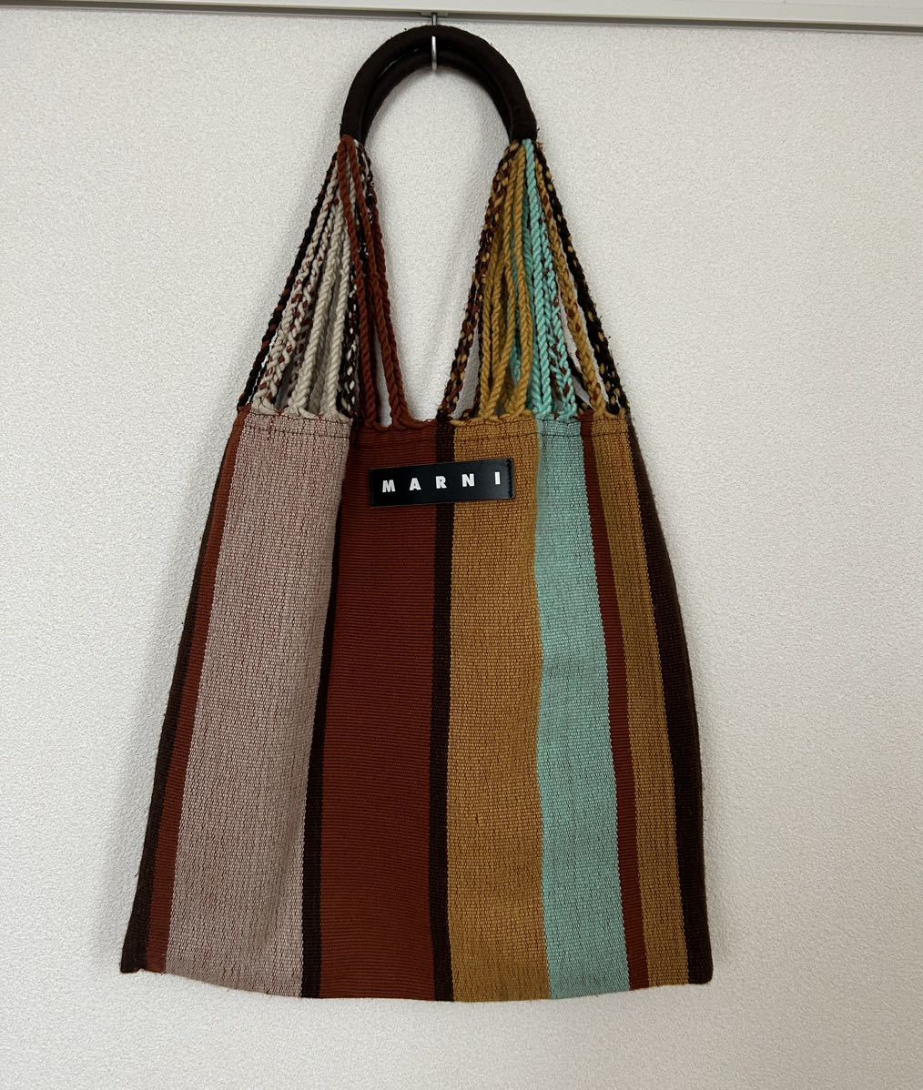MARNI MARKET】マルチカラークロシェハンモックバッグ_マルニ