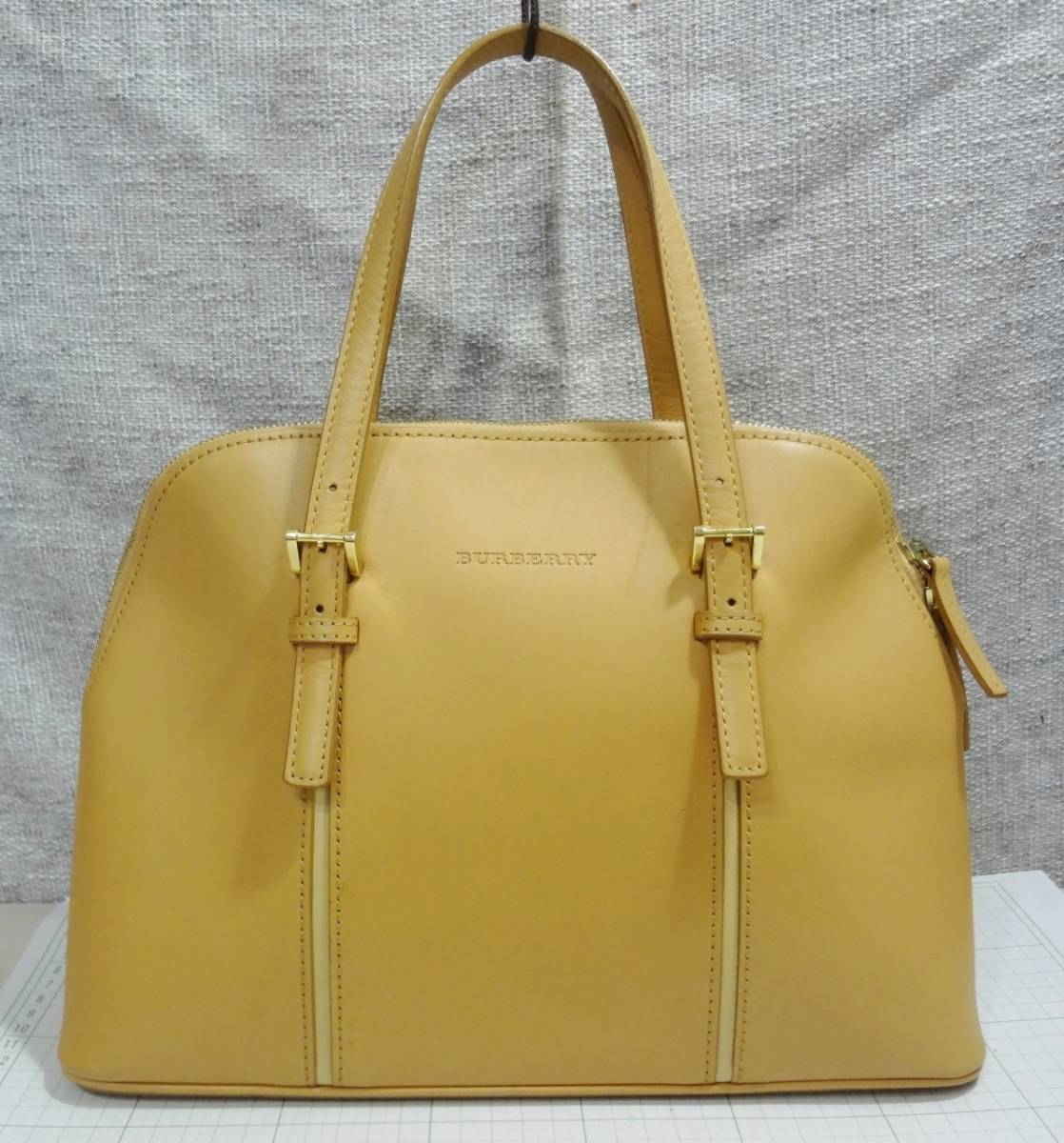良品 人気】BURBERRY バーバリー オールレザー ハンドバッグ トート