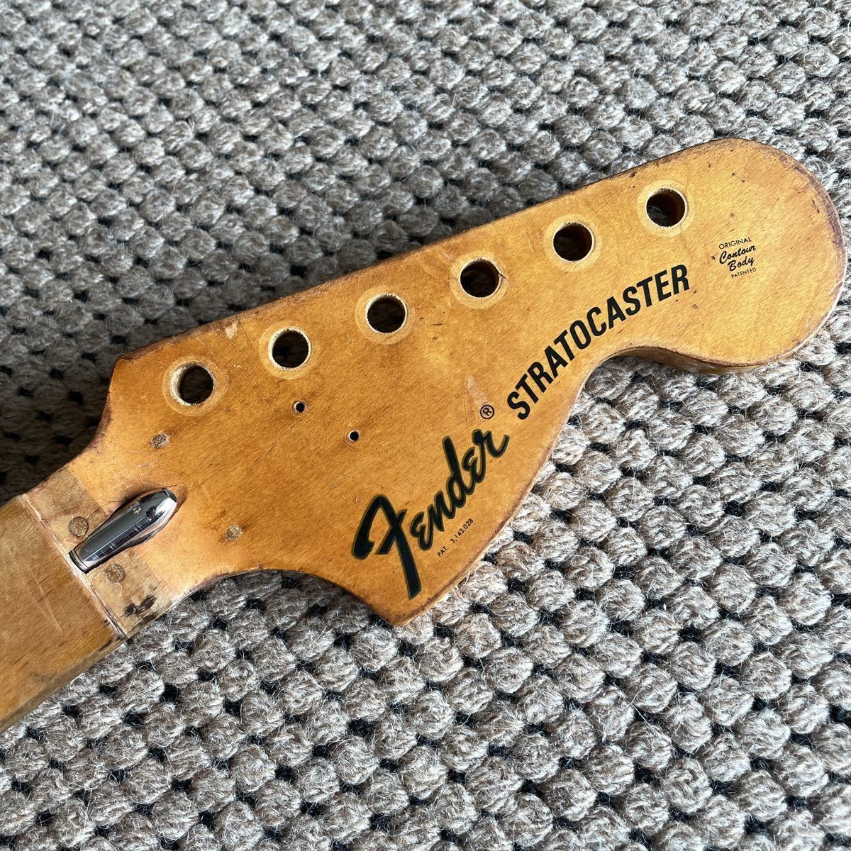 Fender USA 1972~74 Stratocaster Neck ストラトキャスターネック FRT フロイドローズナット改造・再修正跡あり