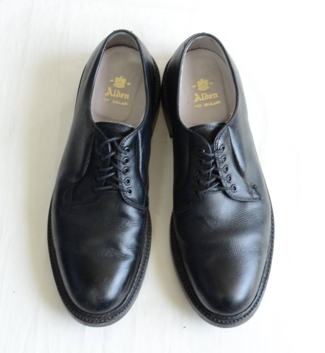 激安超安値 プレーントゥ 945 ALDEN オールデン 黒レザー靴 8.5 size