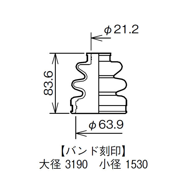 サンバー KS4 KV4 TT2 TV2 TW2 ドライブシャフトブーツ フロント インナ側 左右共通 片側 1個 ミヤコ自動車 分割式_画像3