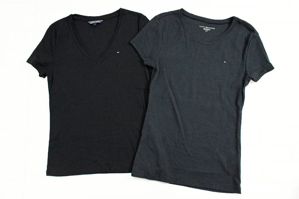 国内正規品小さいサイズ美品 トミーヒルフィガー コットン半袖Tシャツセット S rg963_画像1