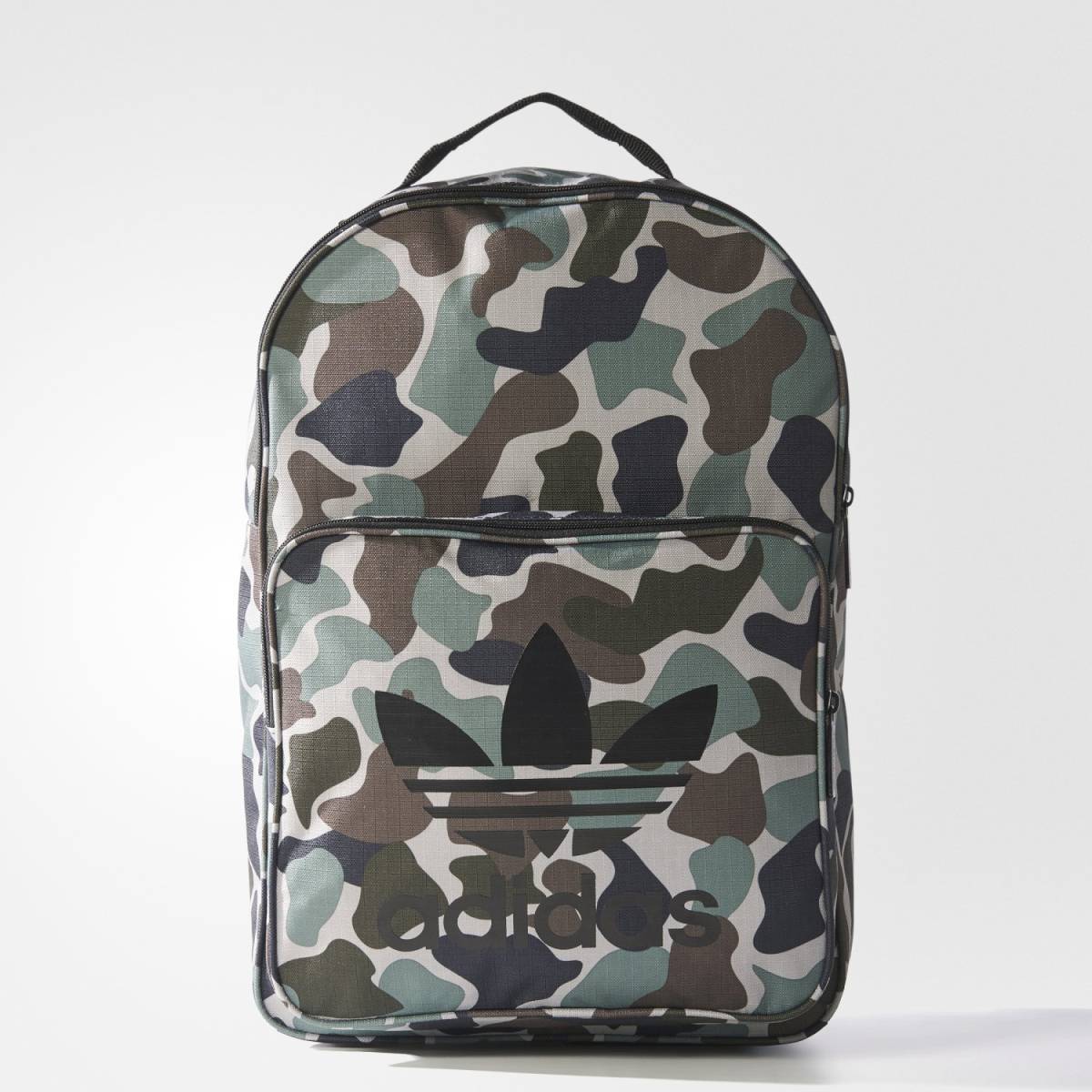 アディダス オリジナルス リュック バックパック [CLASSIC BACKPACK CAMO] カモフラ カモフラージュ カモ柄 レフォイルロゴ_画像1