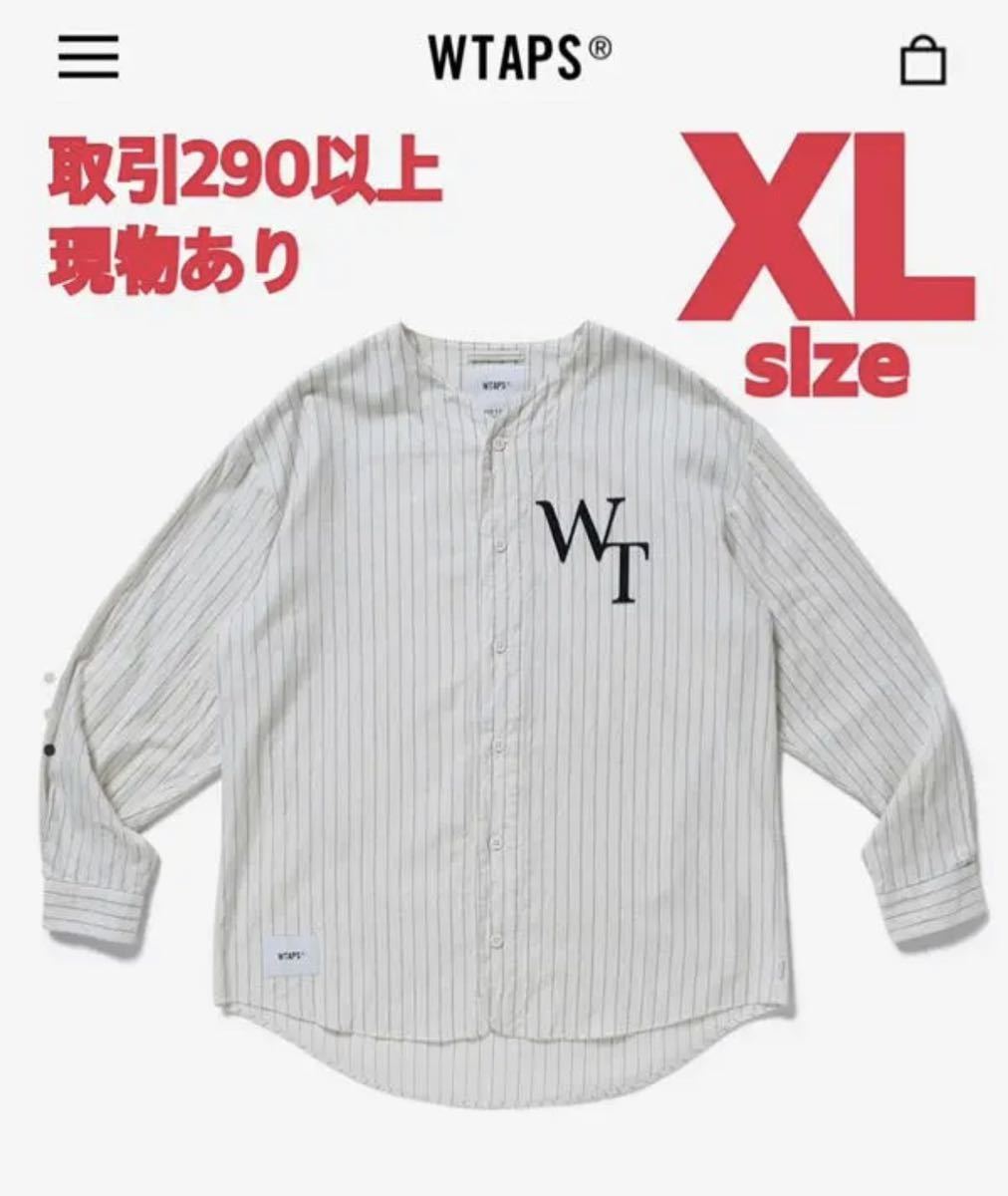 WTAPS 2022SS LEAGUE LS SHIRT WHITE XLサイズ ダブルタップス リーグ ベースボールシャツ ホワイト X-LARGE_画像1