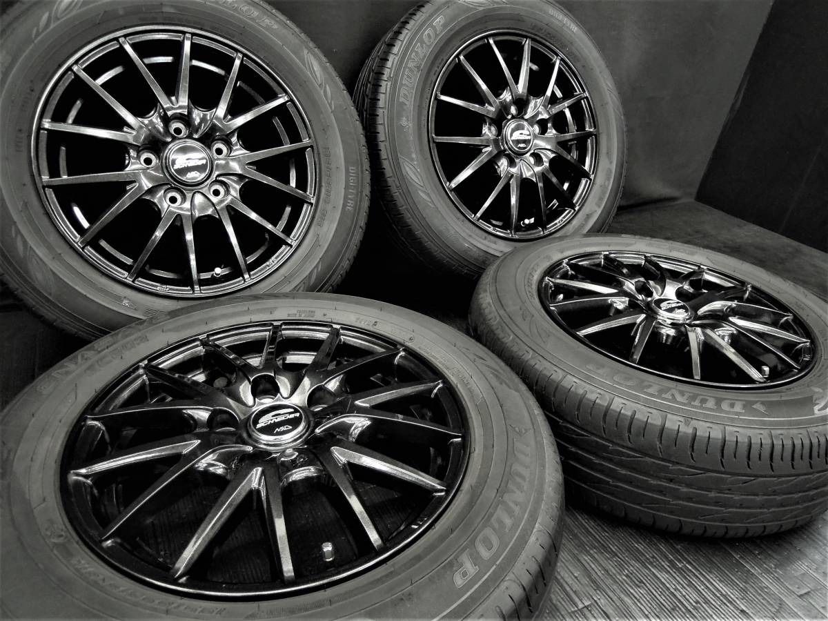 ★極上品!! A-TECH SCHNEIDER SQ27+極上国産タイヤ 195/65R15 4本SET!★ノア ヴォクシー エスクァイア ステップワゴン ストリーム セレナ★_画像3