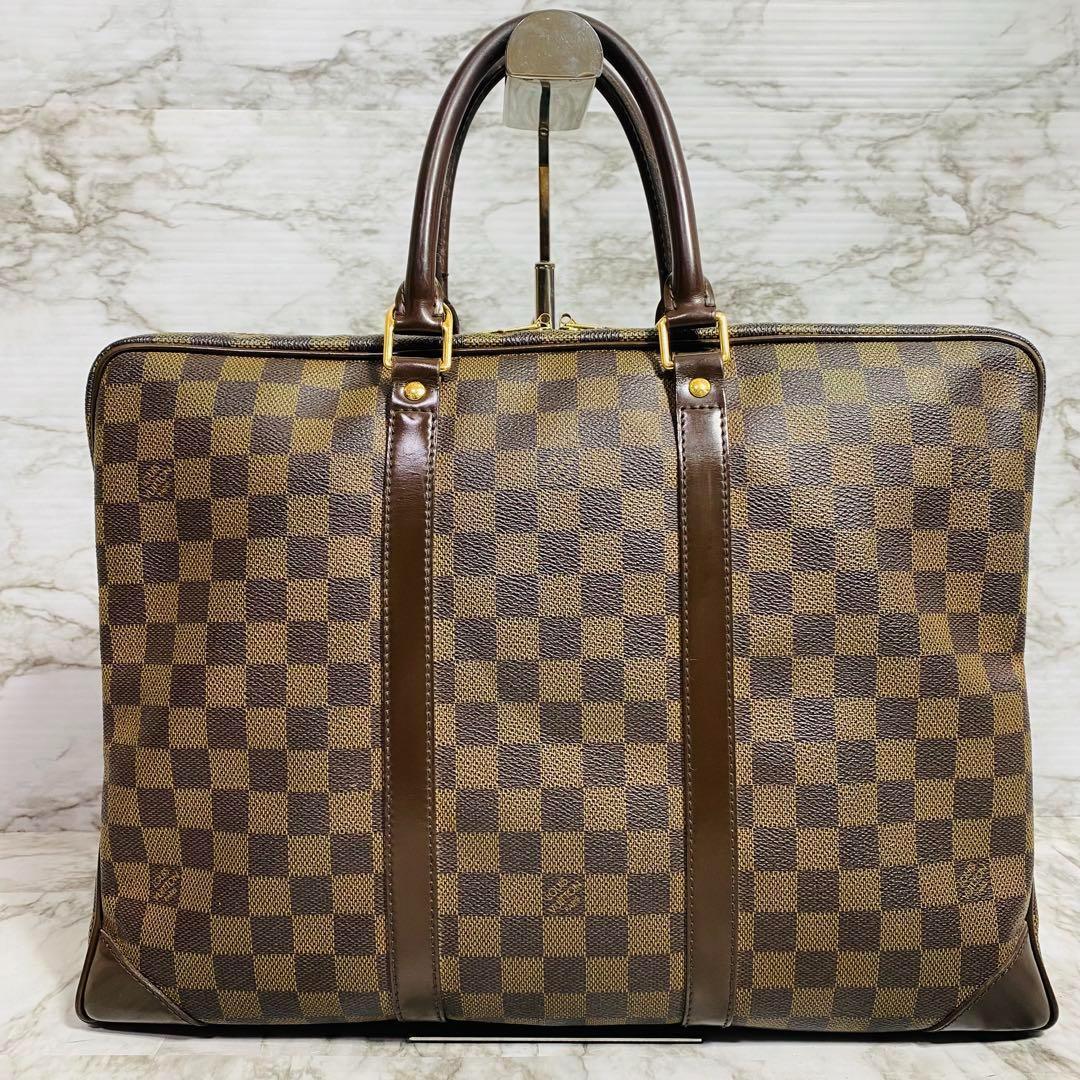 美品】ルイヴィトン ビジネスバッグ ブリーフケース ダミエ A4収納 大