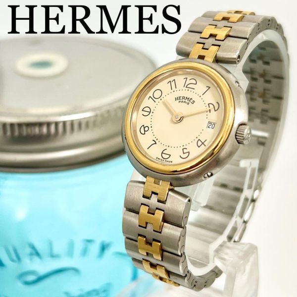 6 HERMES エルメス時計 レディース腕時計 プロフィール 箱付き デイト