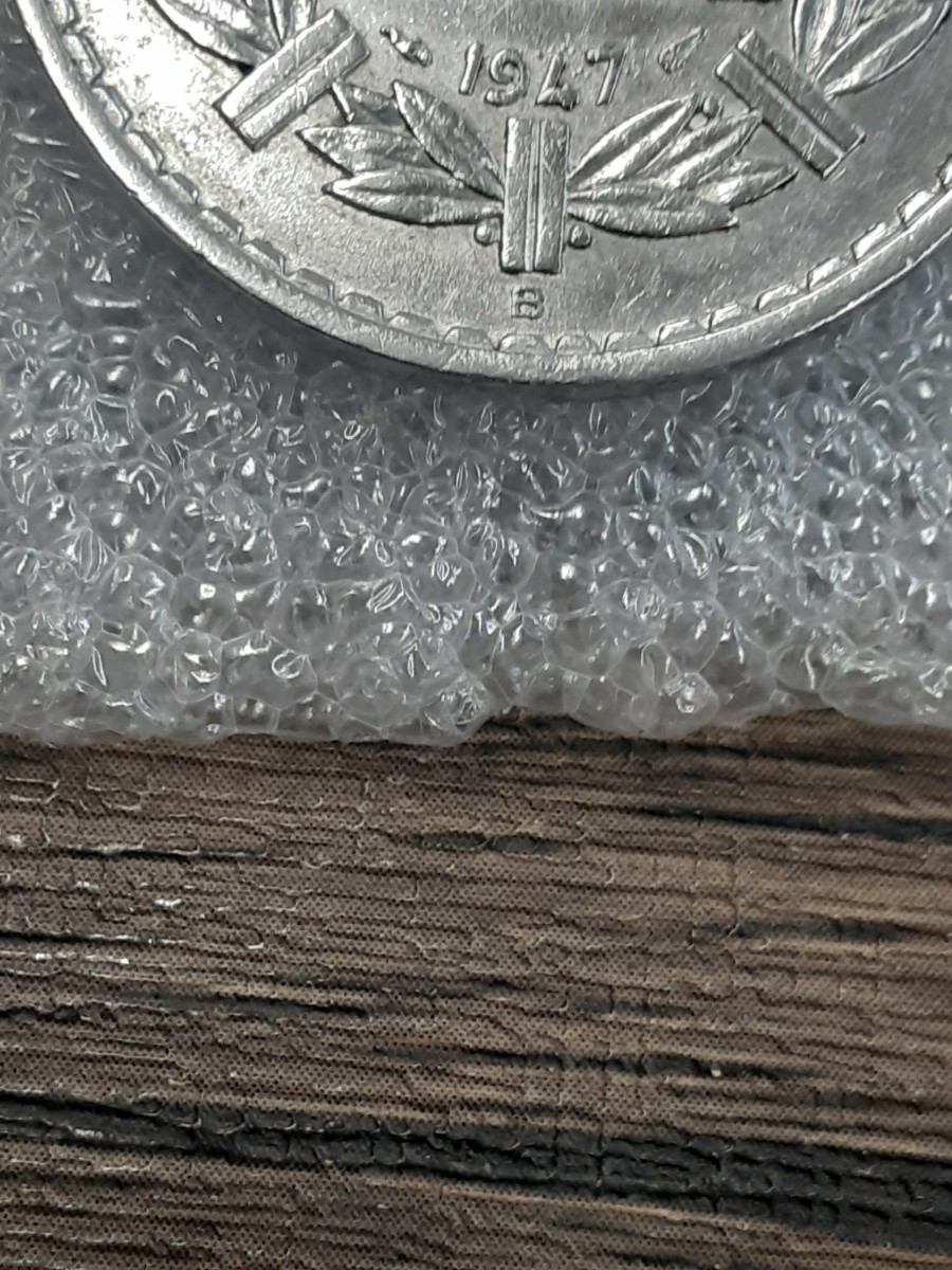 アンティークコイン　フランス　1947年　5フラン硬貨　ミントマークB　F5F0409_画像9