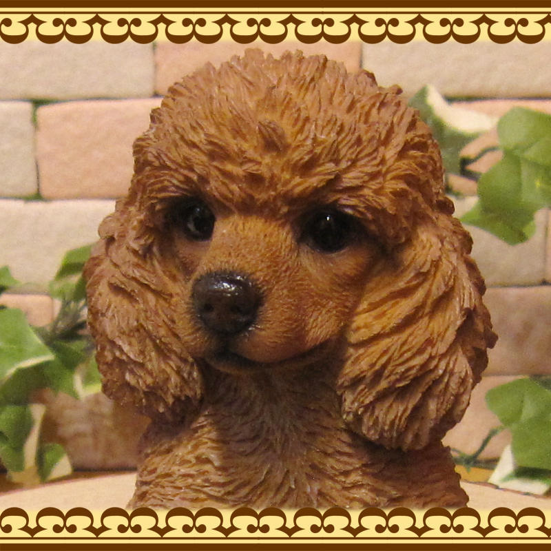  poodle . seat .B type real . dog. ornament ... objet d'art dog ornament dog gardening front door garden 