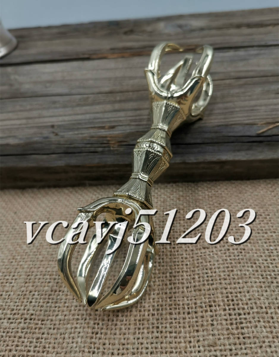 密教法具寺院用仏具」真言宗金剛杵五鈷杵仏教工芸品仏具磨き 密教法具寺院用仏具」真言宗金剛杵五鈷杵仏教工芸品仏具磨き