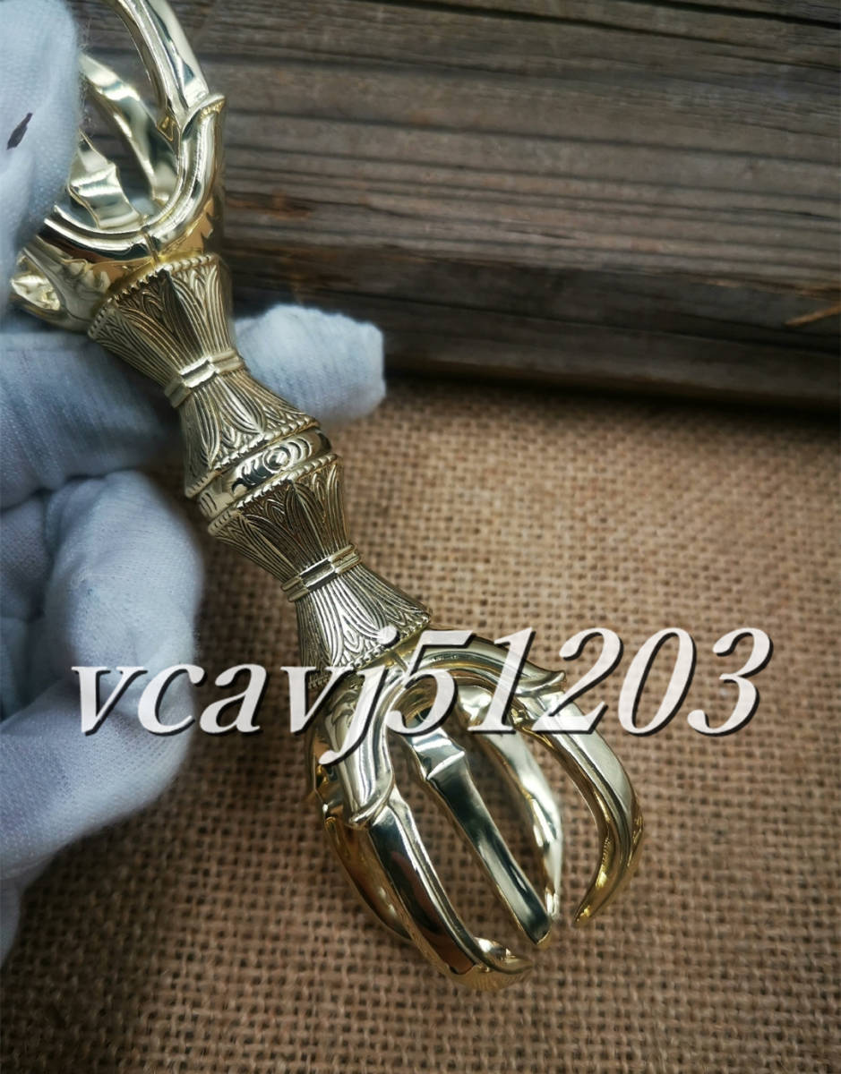 密教法具寺院用仏具」真言宗金剛杵五鈷杵仏教工芸品仏具磨き 密教法具寺院用仏具」真言宗金剛杵五鈷杵仏教工芸品仏具磨き