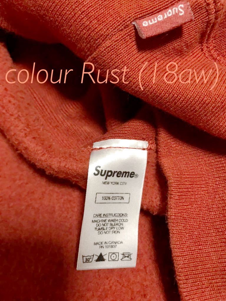 ください】 【Lサイズ】supreme Box Logo Crewneck Sweet shirt Rust