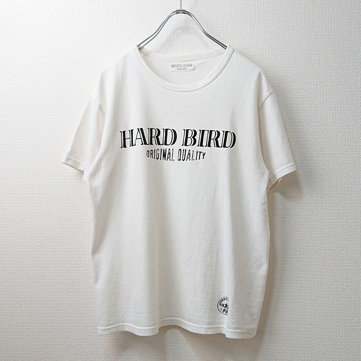 HARD BIRD ハードバード フラットヘッド プリントTシャツ ロゴプリント ホワイト 白 日本製の画像2