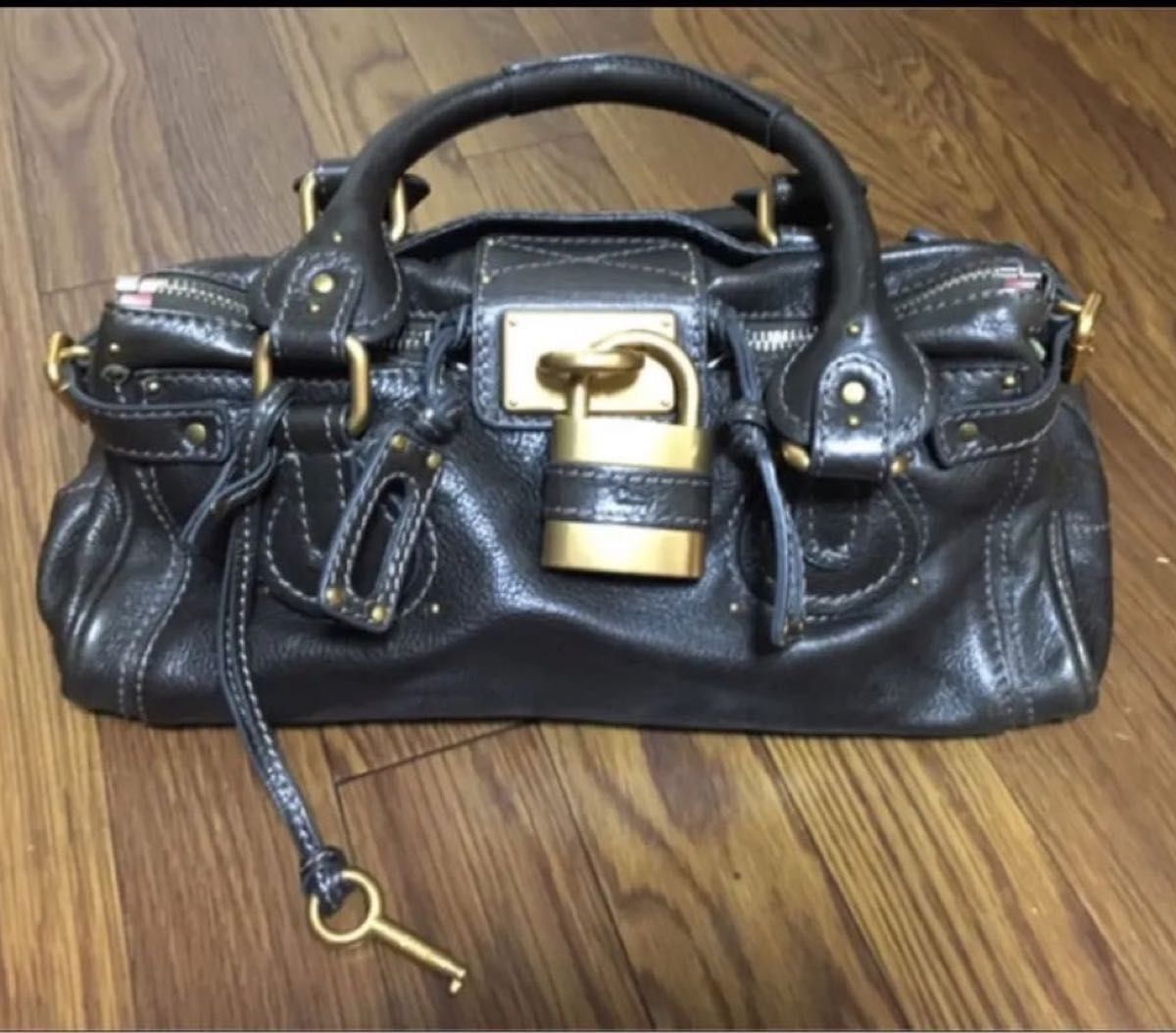 クロエ Chloe パディントン ブラウン 鍵付き すごく綺麗で美品になり