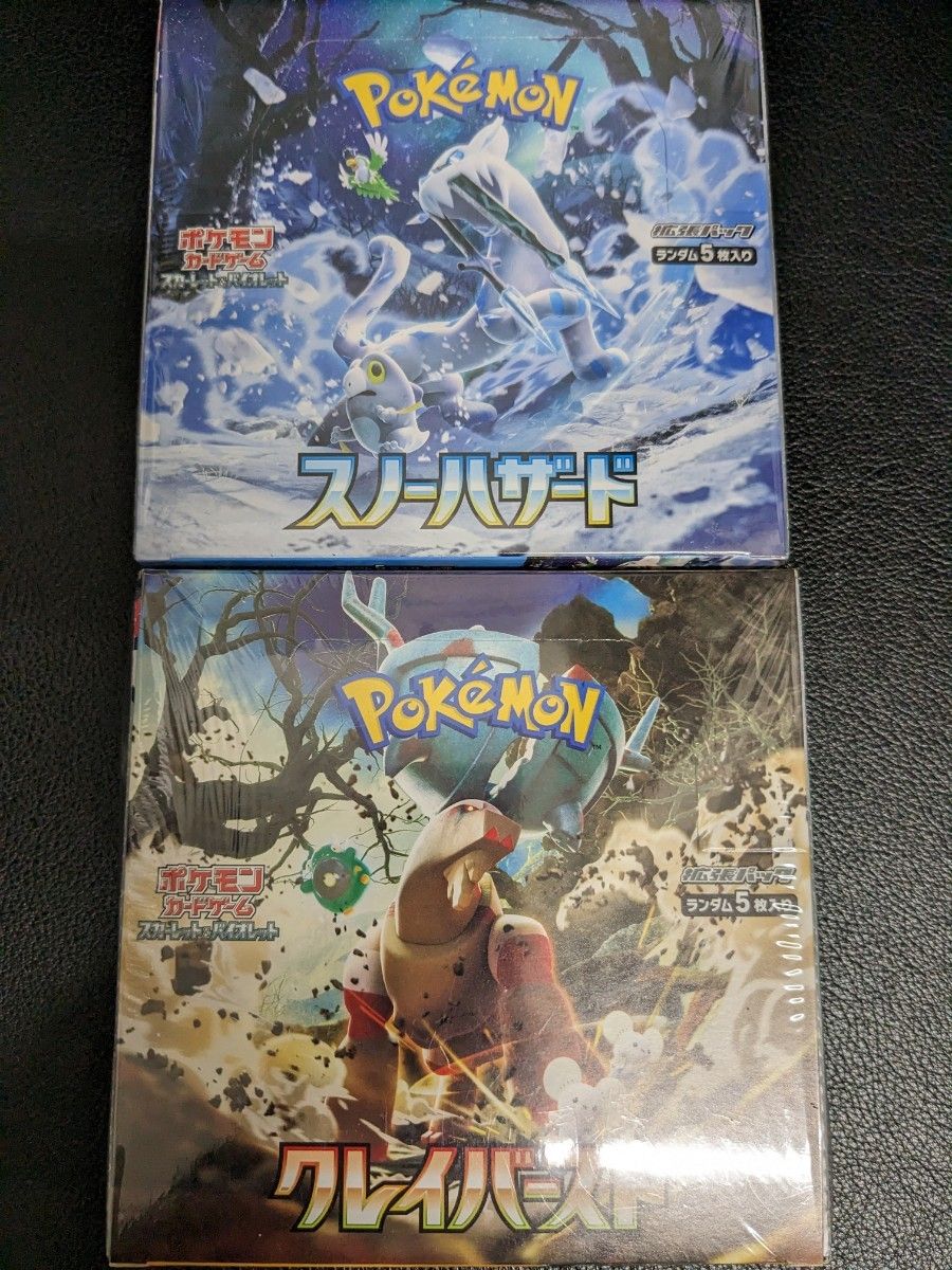 ポケモンカードゲーム クレイバースト1BOX スノーハザード1BOX ポケモンカードゲーム クレイバースト1BOX スノーハザード1BOX