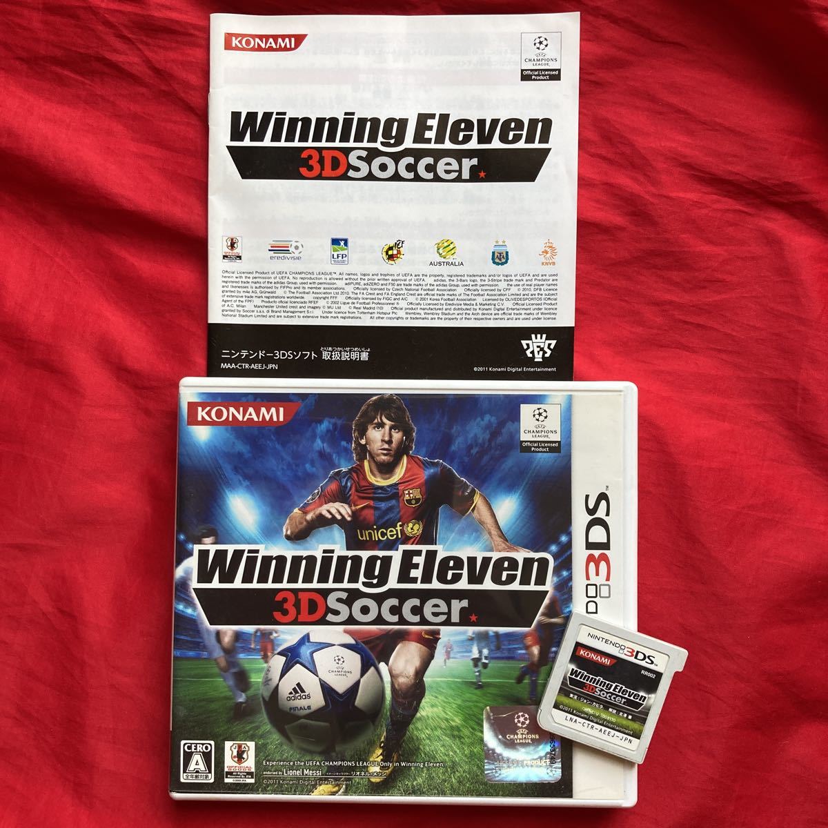 ★☆即決有☆★ニンテンドー3DS WinningEleven 3D Soccer【動作確認済】3DS ウイイレ 3DS ウイニングイレブン ３Ｄサッカー_画像1