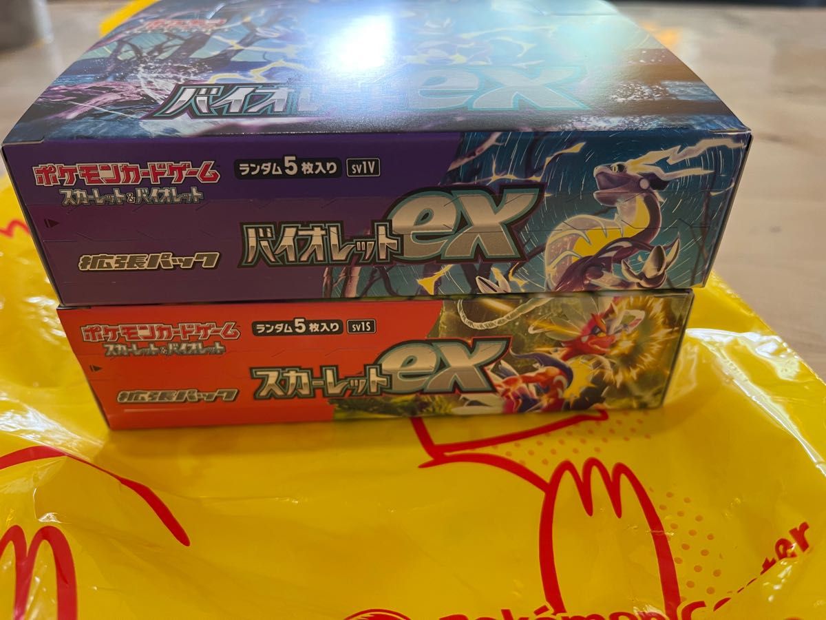 バイオレットex スカーレットex 各1BOX ペリペリあり シュリンクなし