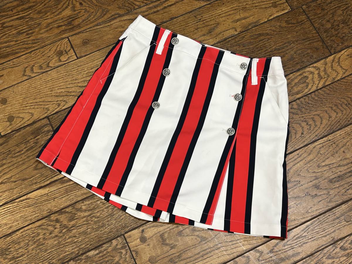 A2398 Munsingwear одежда MunsingWear* Golf одежда юбка-брюки брюки / юбка 9 номер белый / красный 